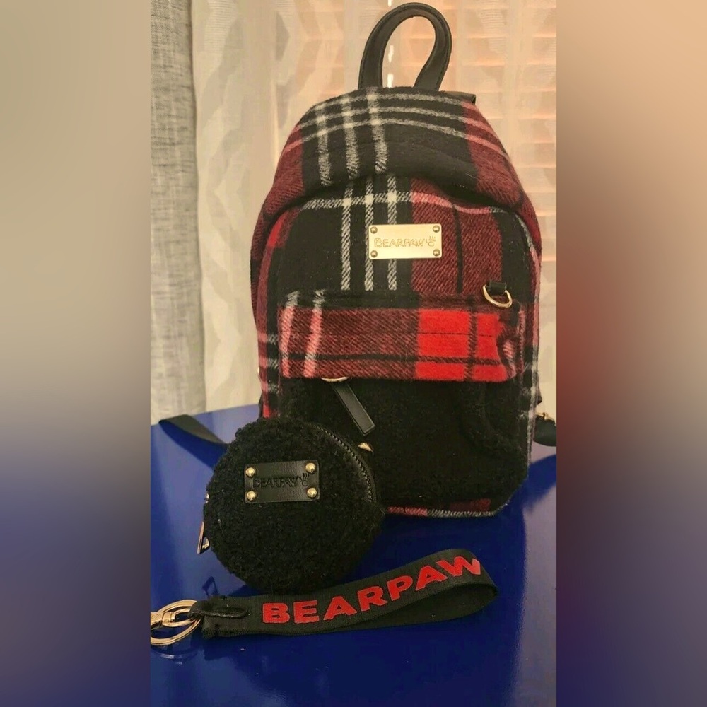NIB 3-Pc BearPaw Backpack Set
